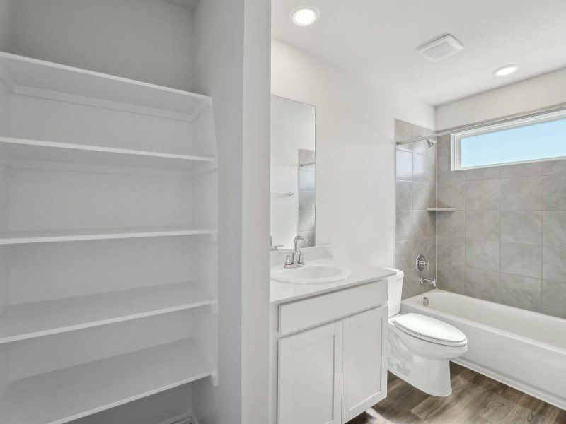 Photo is not of the actual home, but is an inspirational photo of builder’s model home and may depict options, furnishings, and/or decorator features that are not included