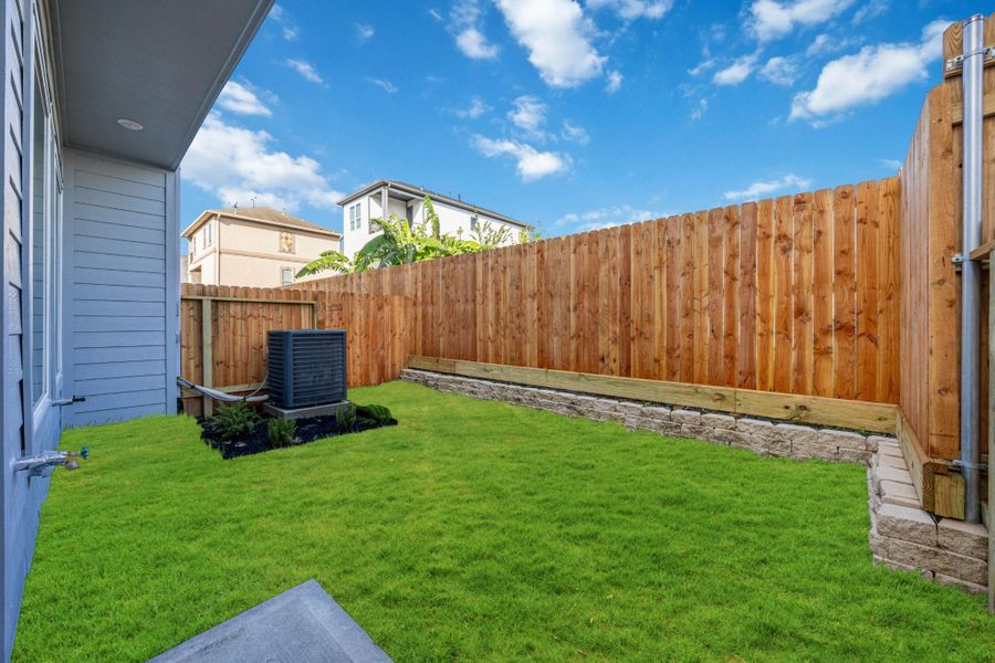 Clean Lines, Fenced In, Move-In ReadyWith a fully fenced backyard and a freshly landscaped lawn, this home makes outdoor living feel easy. Just add string lights and a bistro table.