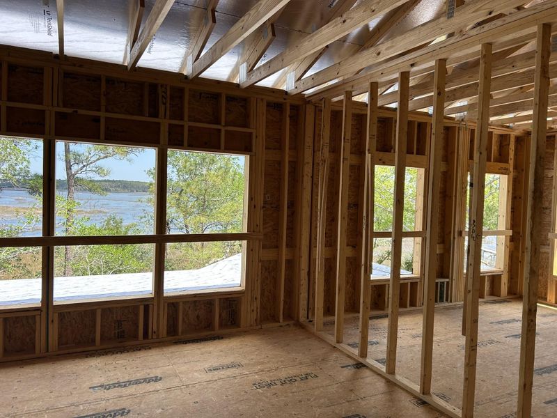 In-progress construction of a new home in , Mount Pleasant, SC (Image 4).