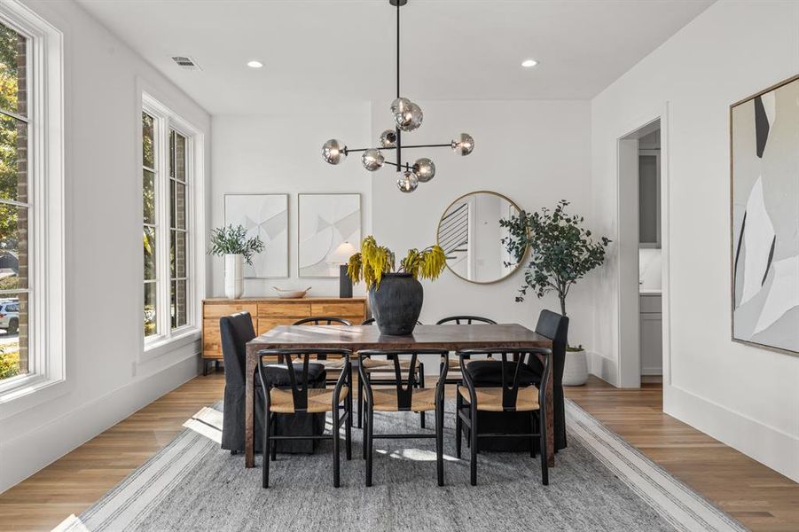 Furnished interior view inside a new home in , Dallas (Image 5).