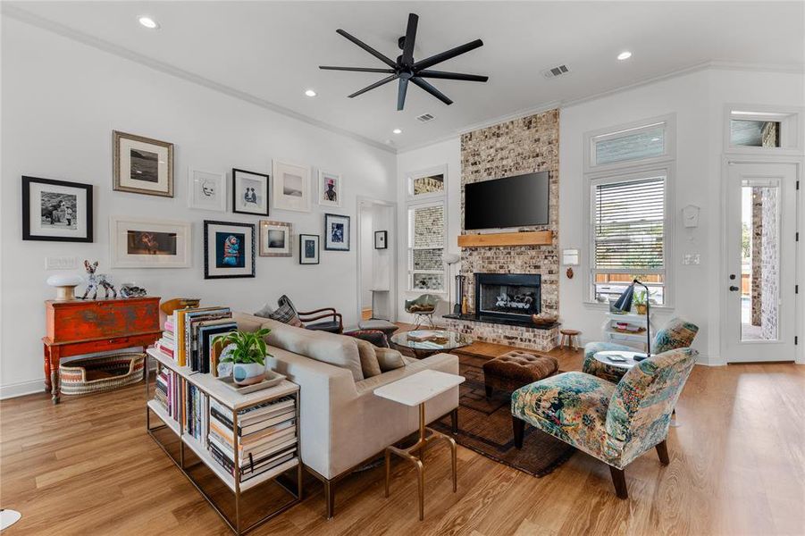 Furnished interior view inside a new home in , Woodway (Image 8).