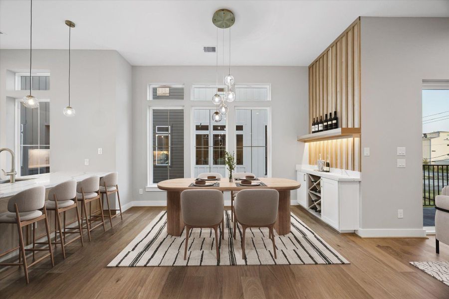 Furnished interior view inside a new home in , Houston (Image 7).