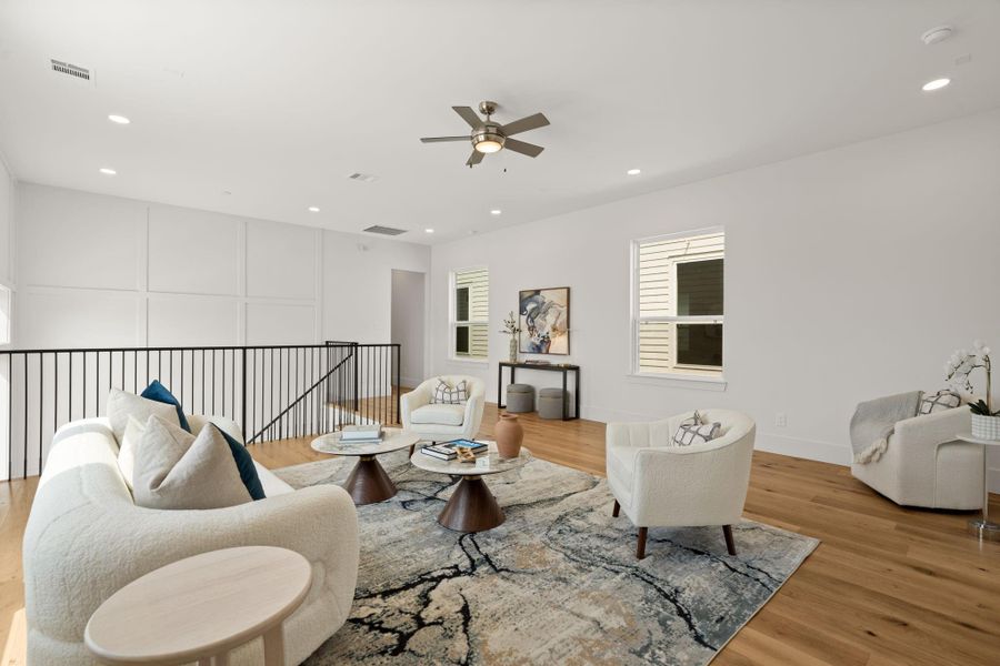 Furnished interior view inside a new home in , Houston (Image 19).