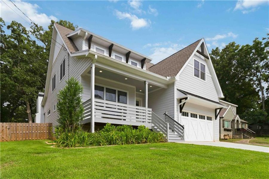 Front exterior of a new home in , Decatur, GA, highlighting curb appeal (Image 2).