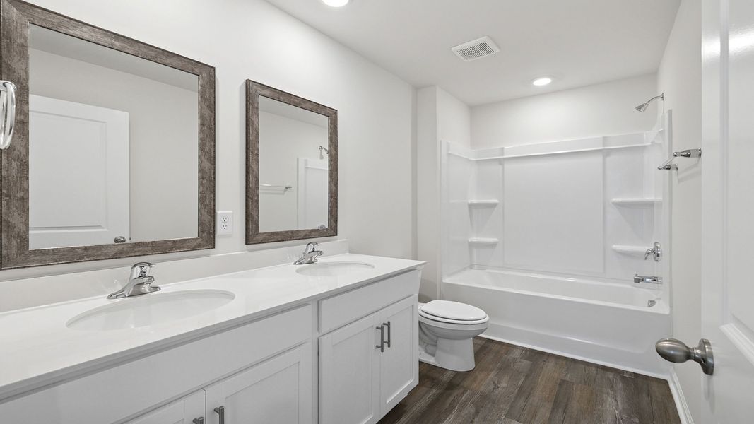 Furnished interior view inside a new home in Durbin Meadows, Fountain Inn (Image 12). Furnished interior view inside a new home in Durbin Meadows, Fountain Inn (Image 12).