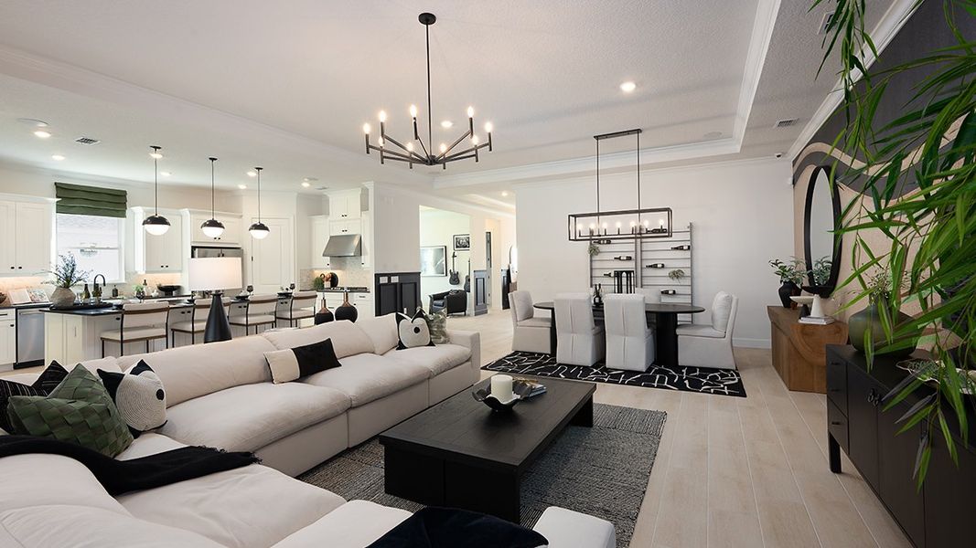 Furnished interior view inside a new home in Center Lake Ranch Community Group Page, St. Cloud (Image 15).