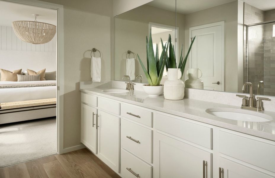 Representative furnished interior of a home built from the Boardwalk by Pulte Homes in Cordovan, Longmont (Image 8).