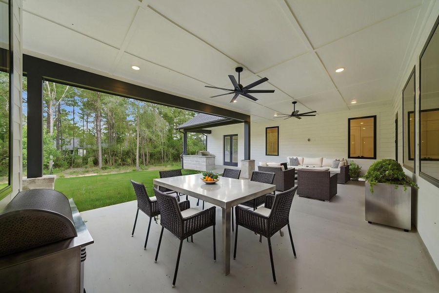 Exterior details and patio area of a home in , Montgomery (Image 4).