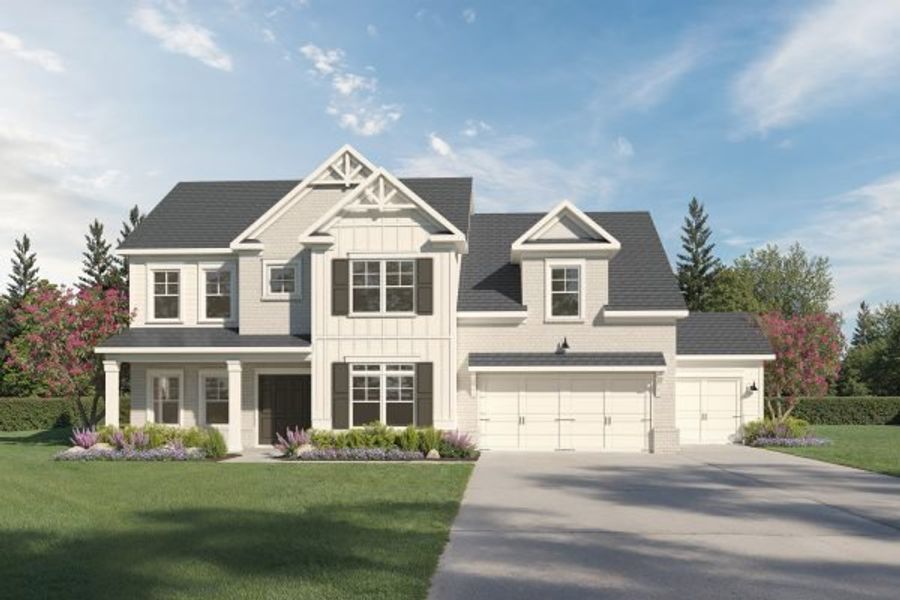 Representative exterior photo of a completed home built from the Jackson by Kerley Family Homes in Walters Creek, Douglasville, GA (Image 1). Representative exterior photo of a completed home built from the Jackson by Kerley Family Homes in Walters Creek, Douglasville, GA (Image 1).