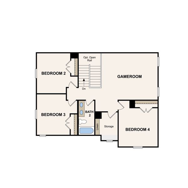 2D floor plan layout of this home in Averitt Landing, Lebanon, TN (Image 6).