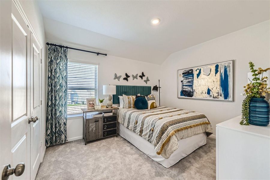 Furnished interior view inside a new home in Bridgeland, Cypress (Image 12).