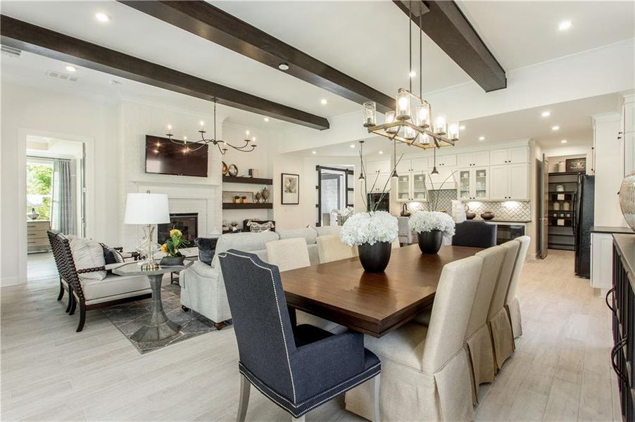 Furnished interior view inside a new home in Cresswind Georgia at Twin Lakes, Hoschton (Image 12).