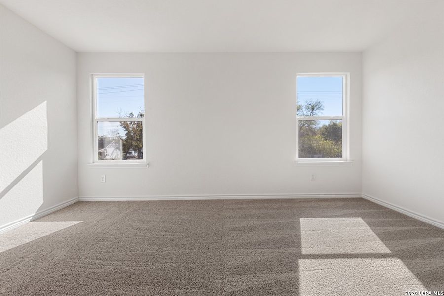 Spacious, unfurnished interior of a new home in Spanish Trails Villas, San Antonio (Image 13). Spacious, unfurnished interior of a new home in Spanish Trails Villas, San Antonio (Image 13).