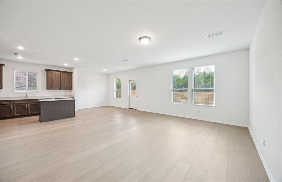 Gathering room with view of main living areas