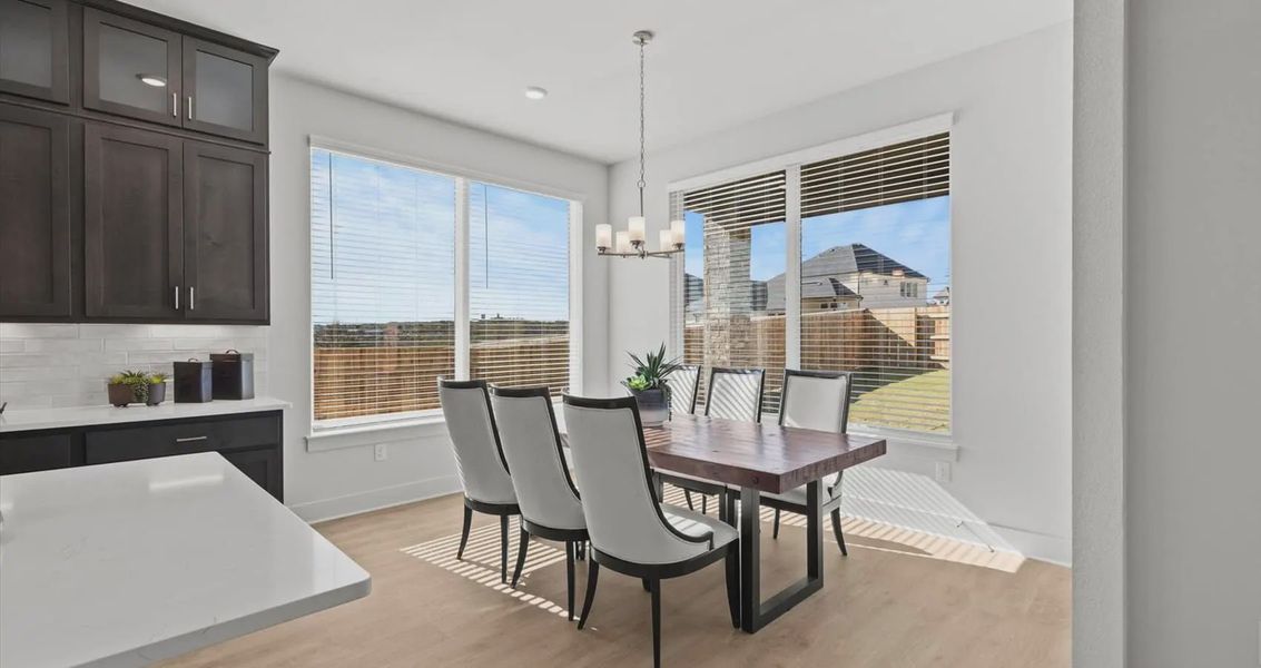 Representative furnished interior of a home built from the Waterloo by Chesmar Homes in Village at Three Oaks, Seguin (Image 13). Representative furnished interior of a home built from the Waterloo by Chesmar Homes in Village at Three Oaks, Seguin (Image 13).