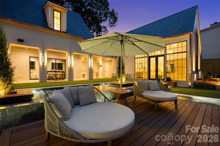Exterior details and patio area of a home in , Charlotte (Image 3).