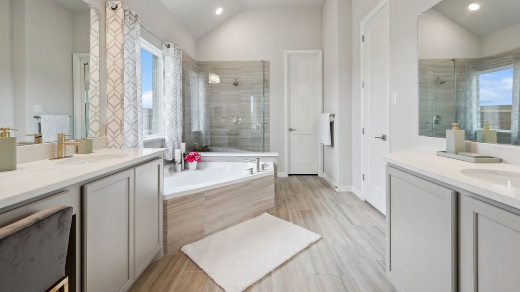 Representative furnished interior of a home built from the Magnolia by Brightland Homes in Hulen Trails, Fort Worth (Image 14).