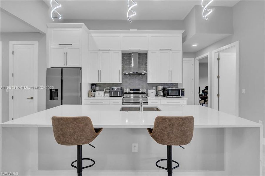 Furnished interior view inside a new home in , Cape Coral (Image 27). Furnished interior view inside a new home in , Cape Coral (Image 27).