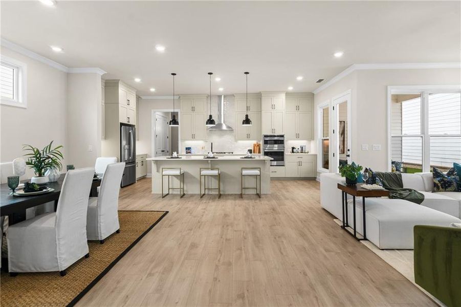 Furnished interior view inside a new home in Promenade at Sawnee Village, Cumming (Image 48).