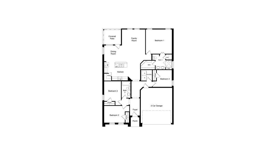 2D floor plan layout of this home in Northstar West, Fort Worth, TX (Image 4). 2D floor plan layout of this home in Northstar West, Fort Worth, TX (Image 4).