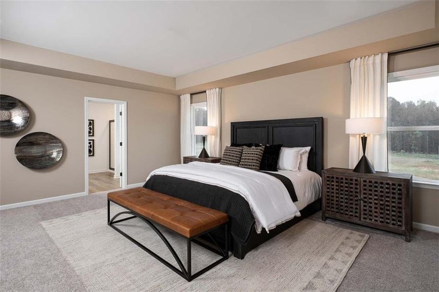 Furnished interior view inside a new home in Arbors at Richland Creek, Buford (Image 8). Furnished interior view inside a new home in Arbors at Richland Creek, Buford (Image 8).