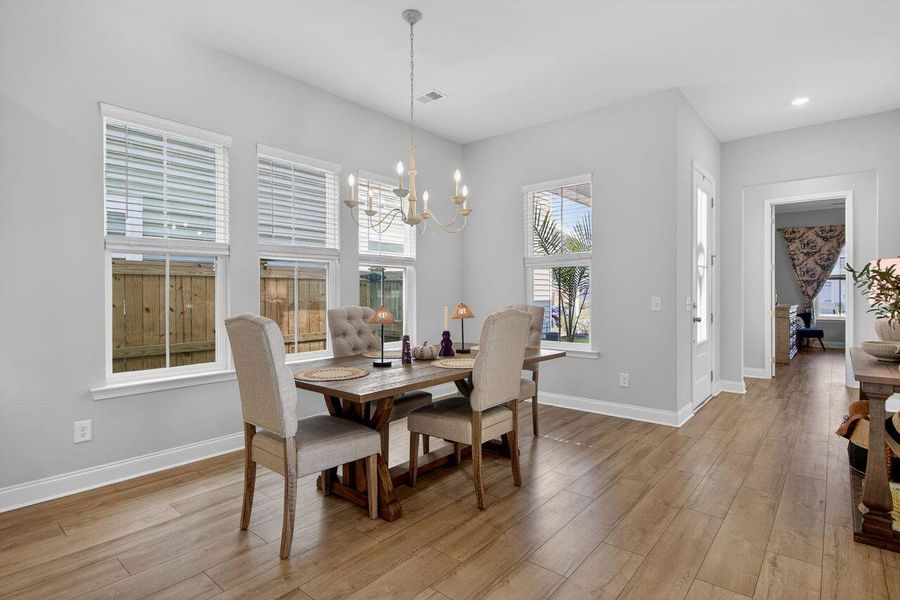 Furnished interior view inside a new home in Sweetgrass at Summers Corner, Summerville (Image 14).