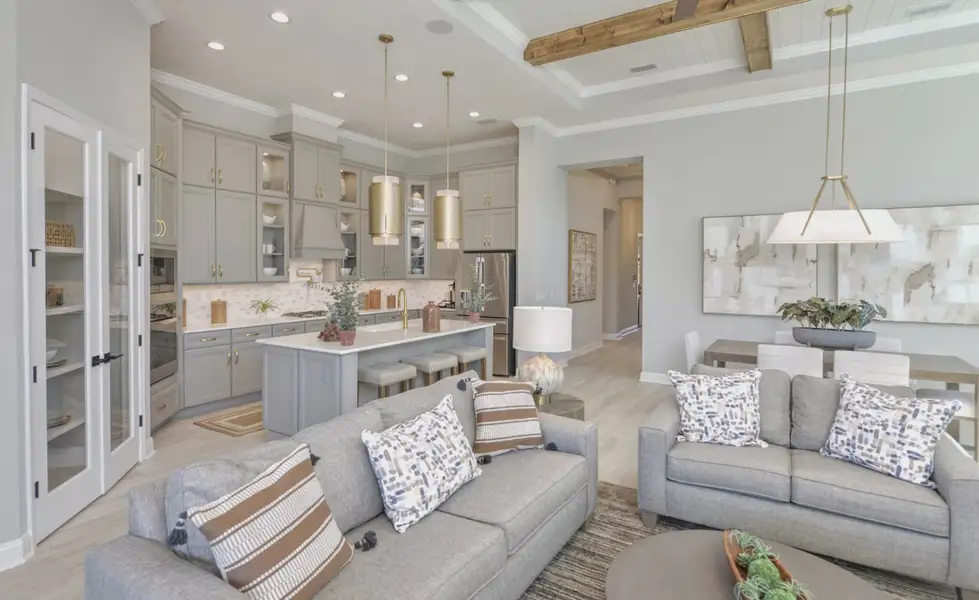 Furnished interior view inside a new home in SilverLeaf, St. Augustine (Image 8). Furnished interior view inside a new home in SilverLeaf, St. Augustine (Image 8).