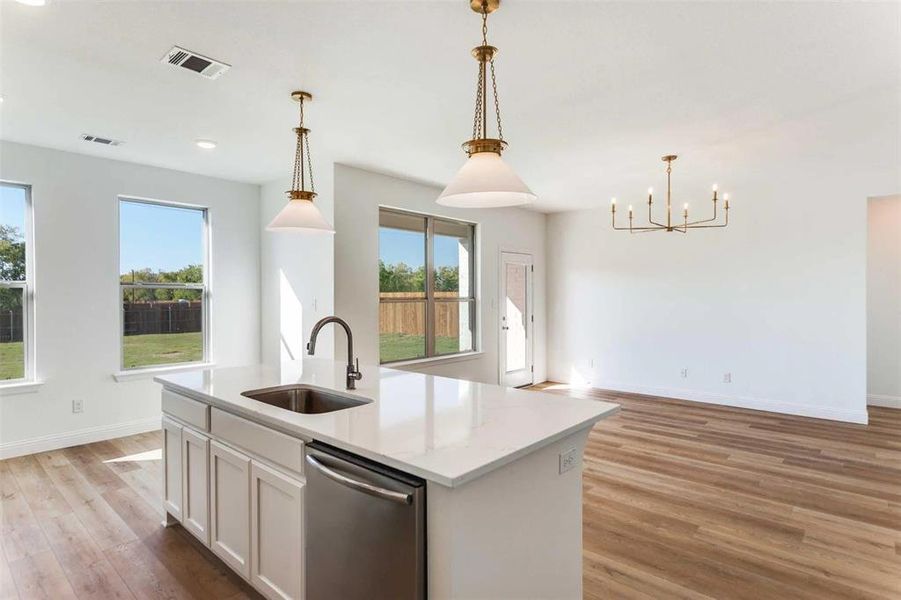 Furnished interior view inside a new home in Courts of Bonnie Brae, Denton (Image 8).