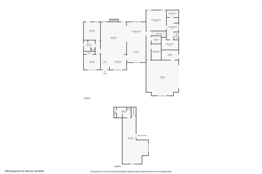 2D floor plan layout of this home in , Monroe, GA (Image 7).