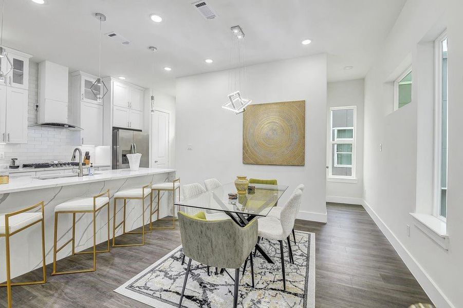Furnished interior view inside a new home in , Houston (Image 24).