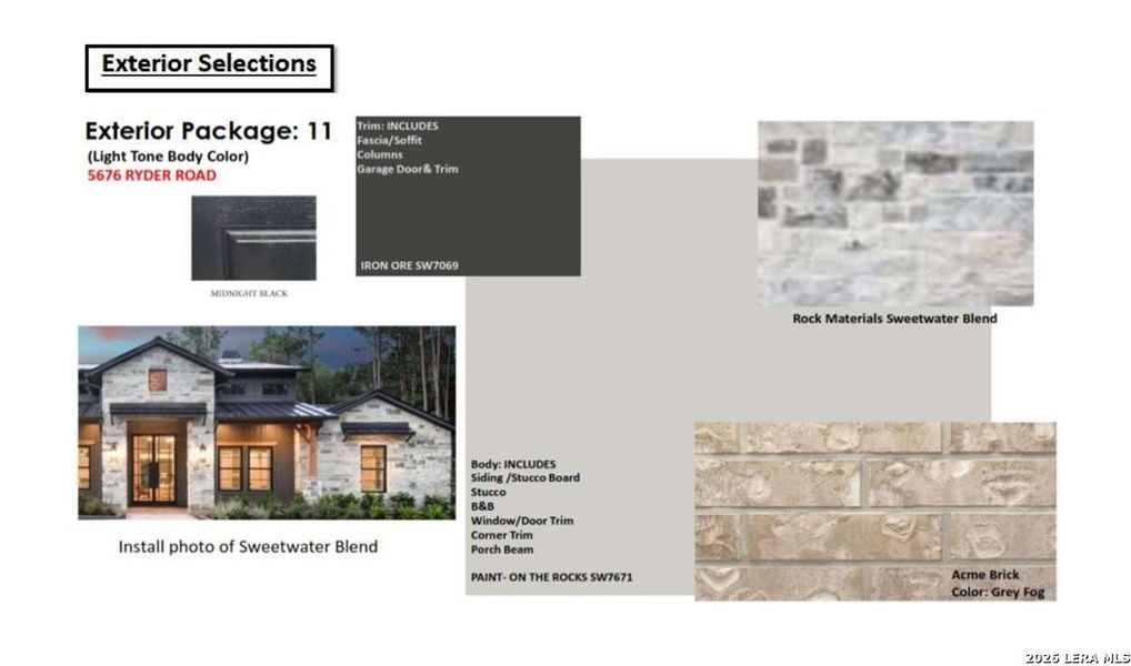 Sample of building materials used in homes in Mayfair, New Braunfels (Image 4). Sample of building materials used in homes in Mayfair, New Braunfels (Image 4).