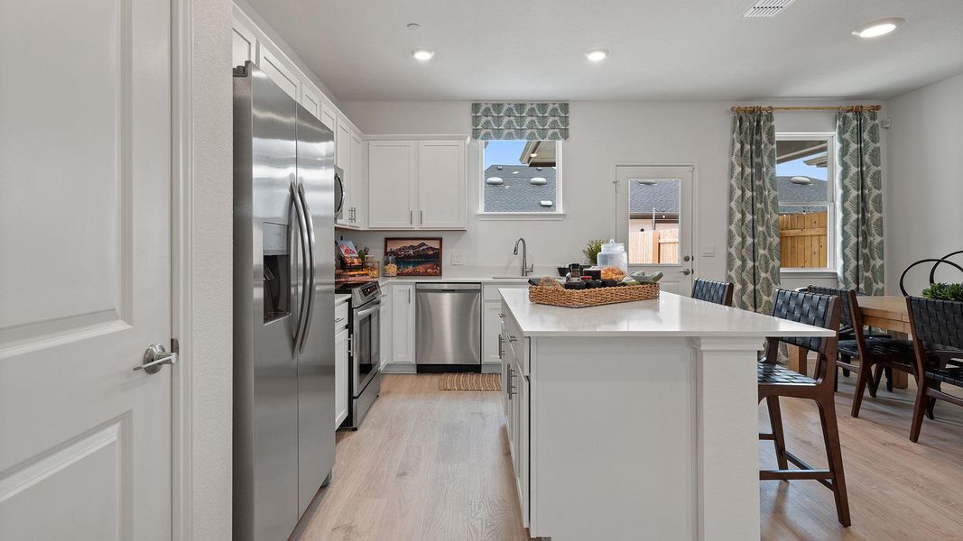 Furnished interior view inside a new home in Avery Centre, Round Rock (Image 9).