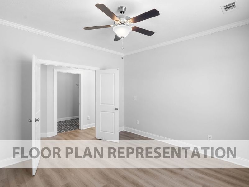 Representative unfurnished interior of a home built from the Finch by Ivey Homes in Tillery Park, Grovetown (Image 18). Representative unfurnished interior of a home built from the Finch by Ivey Homes in Tillery Park, Grovetown (Image 18).