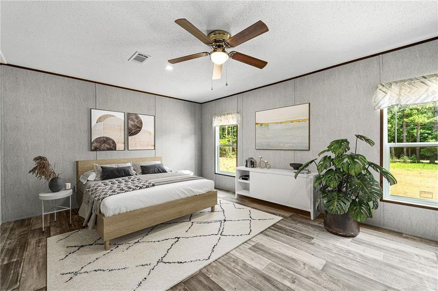 Furnished interior view inside a new home in , Elberton (Image 11).