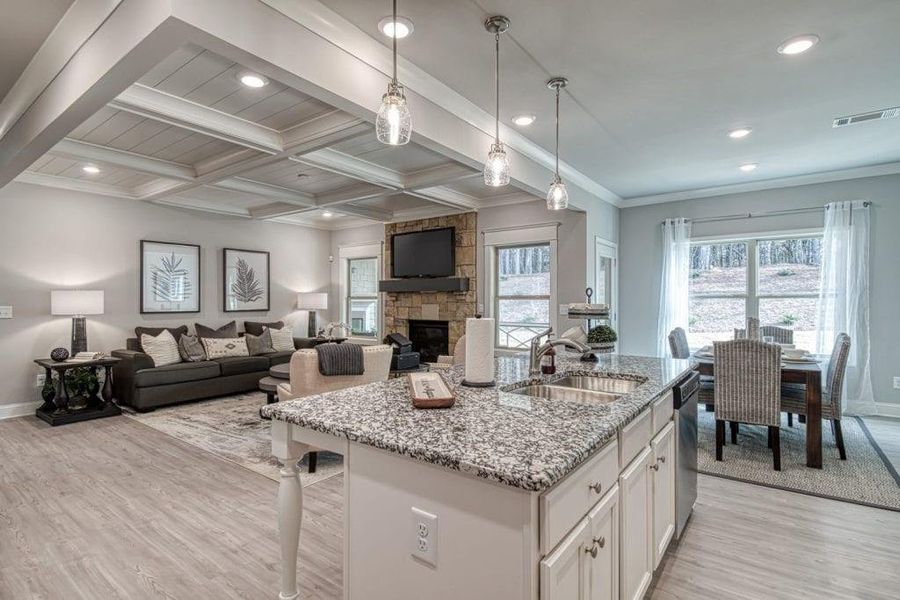Furnished interior view inside a new home in Pinecrest Ridge, Dacula (Image 7).