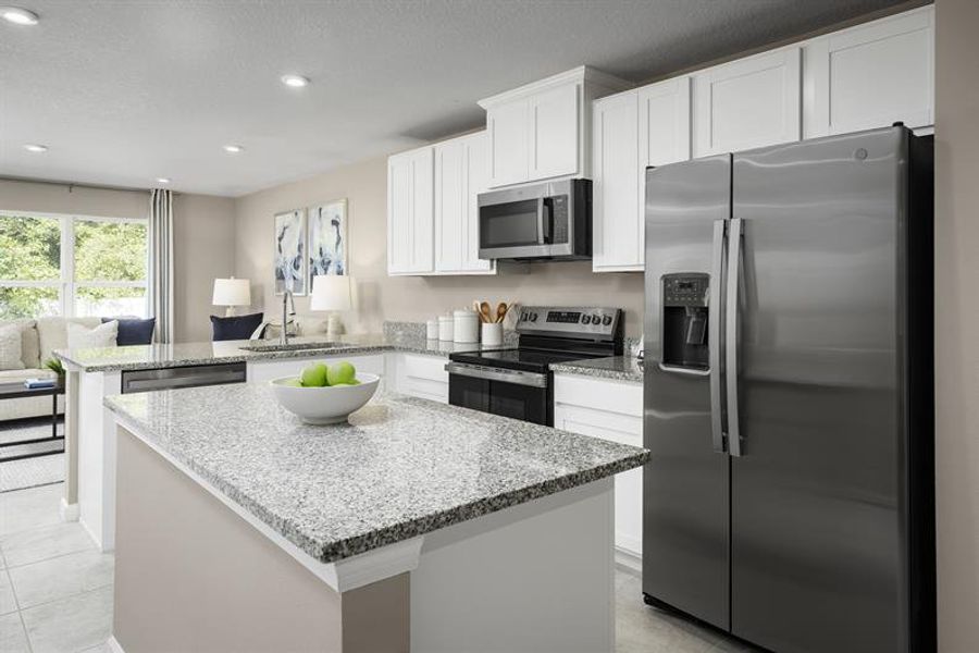 Representative furnished interior of a home built from the Flamingo Ww by Ryan Homes in Kirkwood Grove, Jacksonville (Image 7).
