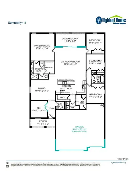 Summerlyn II - Home Layout