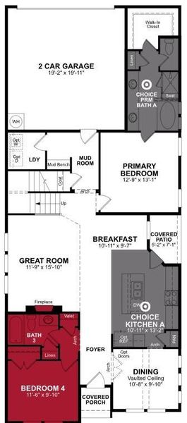 Beazer Homes Treeline Alpine floorplan. Beazer Homes Treeline Alpine floorplan.