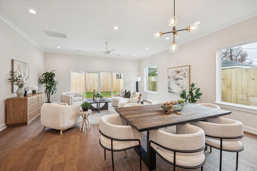 Furnished interior view inside a new home in Cordell Estates, Houston (Image 29).