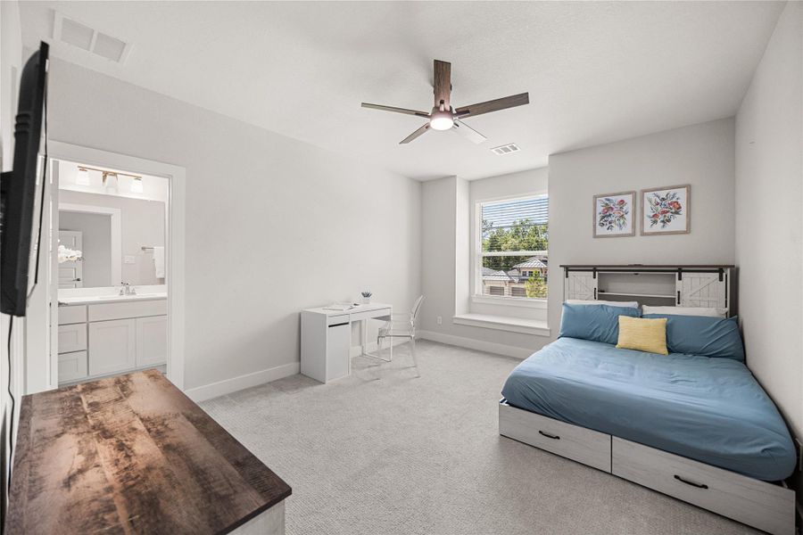 Furnished interior view inside a new home in Woodson’s Reserve, Spring (Image 37).