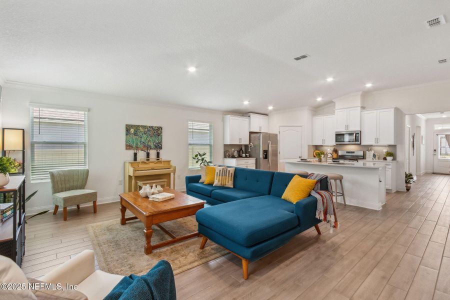 Furnished interior view inside a new home in Dorado at Entrada, St. Augustine (Image 37).