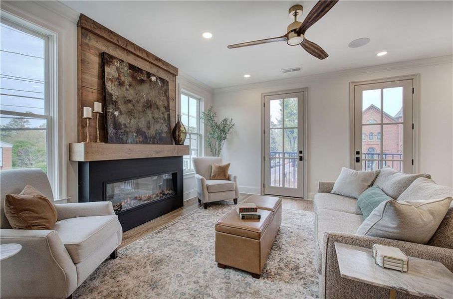 Furnished interior view inside a new home in , Cartersville (Image 11).