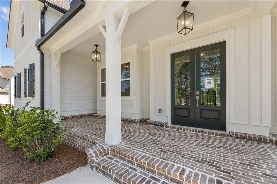 Exterior details and patio area of a home in Chattahoochee Reserve, Cumming (Image 35).