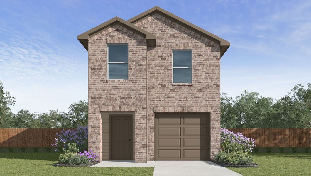 Representative exterior photo of a completed home built from the The Altaria by D.R. Horton in Seneca Trails, Leon Valley, TX (Image 2). Representative exterior photo of a completed home built from the The Altaria by D.R. Horton in Seneca Trails, Leon Valley, TX (Image 2).