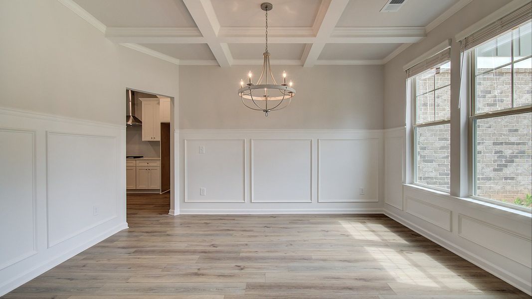 Representative furnished interior of a home built from the Meridian II by DRB Homes in Everson, Snellville (Image 5). Representative furnished interior of a home built from the Meridian II by DRB Homes in Everson, Snellville (Image 5).