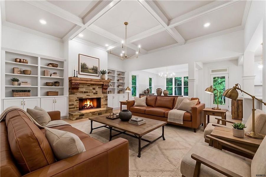 Furnished interior view inside a new home in , Canton (Image 16).