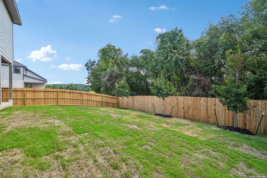Exterior details and patio area of a home in Fox Falls, Boerne (Image 3).
