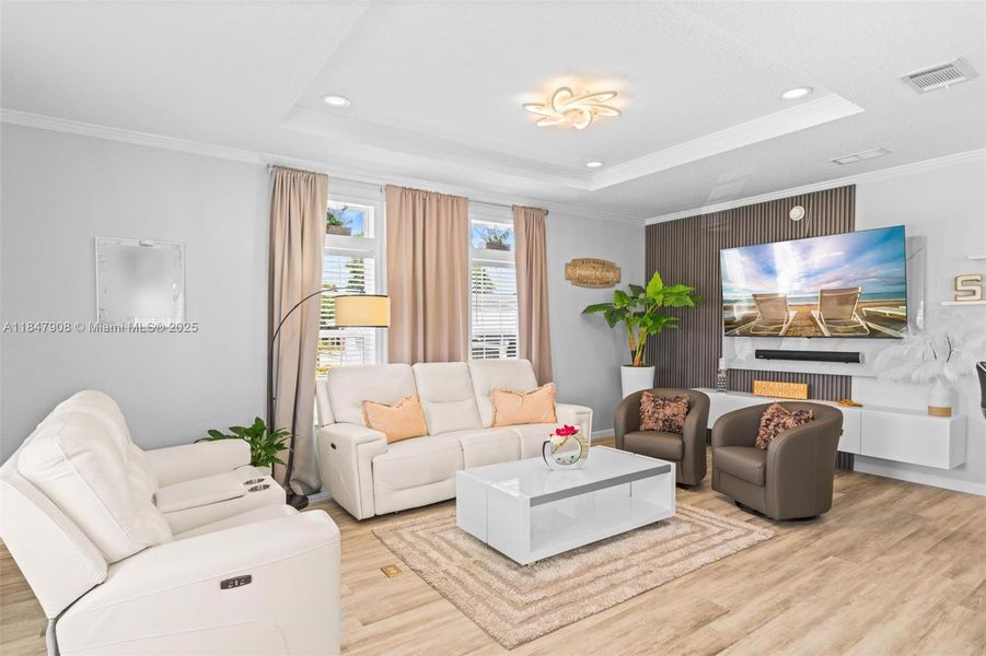 Furnished interior view inside a new home in , Davie (Image 5).