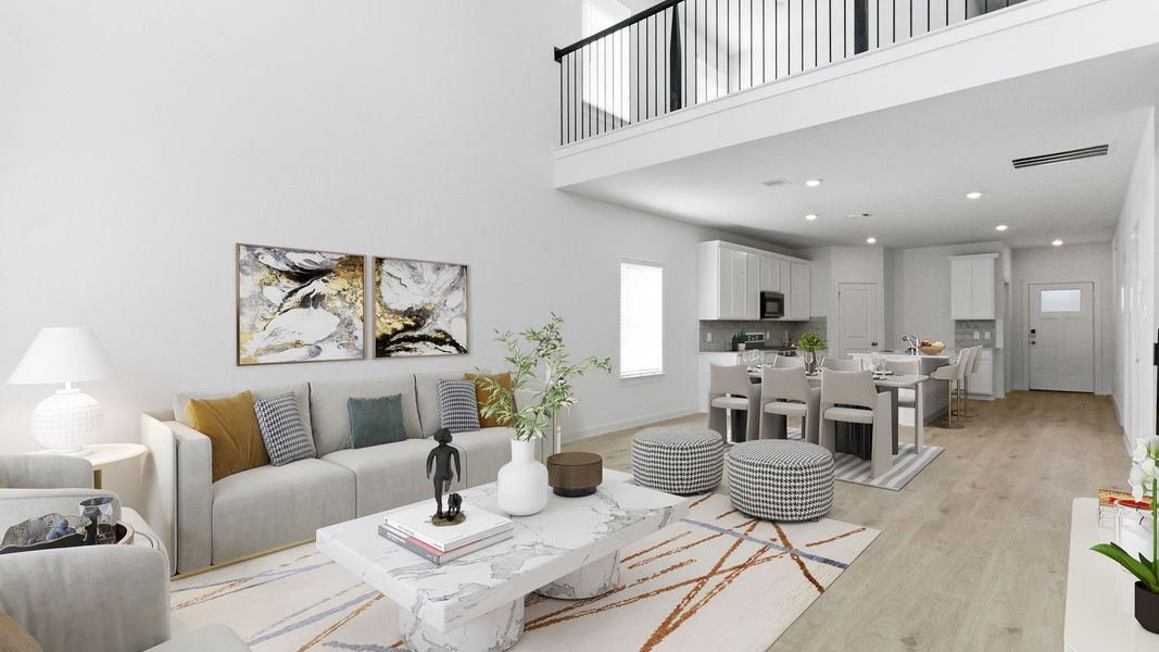 Representative furnished interior of a home built from the Walker by D.R. Horton in Tamarron, Brookshire (Image 9).