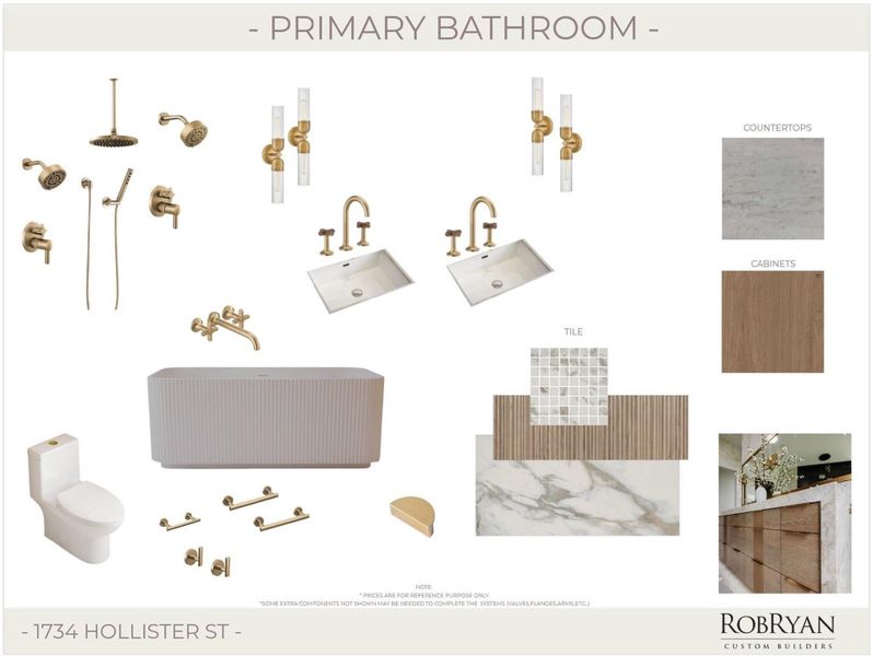 Primary bath finishes